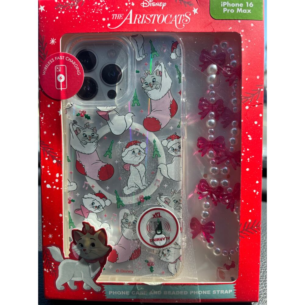 NEW Disney Princess iPhone 16 Pro Max Case Wireless Charging Aristocats Marie